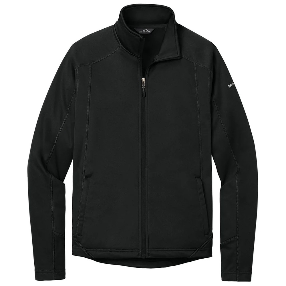 Eddie Bauer Men's Black Trail Soft Shell Jacket EB542 Full Zip Gorpcore 2XL